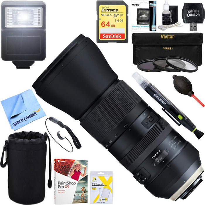 Tamron SP 150-600mm F/5-6.3 Di VC USD G2 Zoom Lens for Nikon + 64GB Ultimate Kit