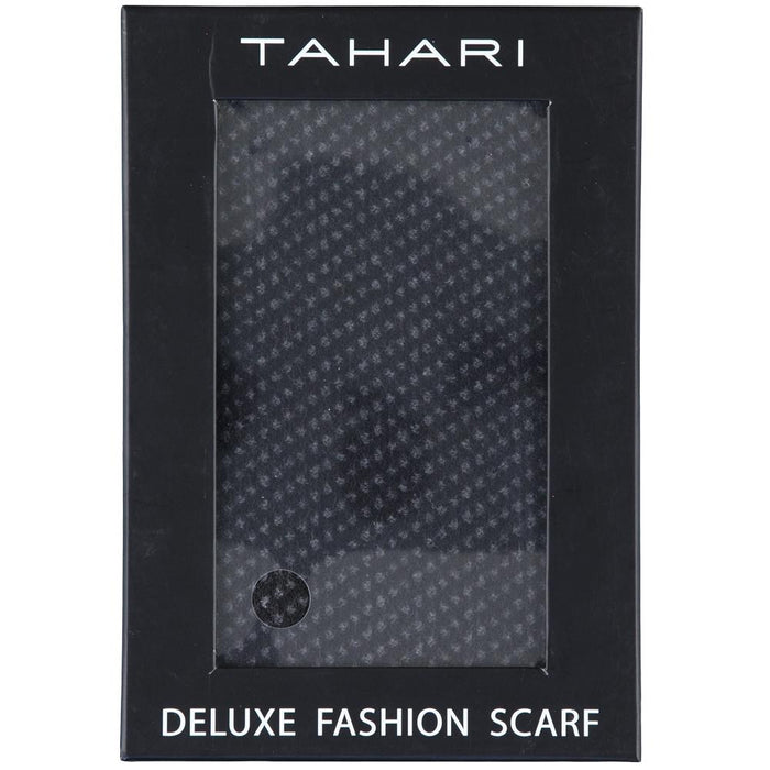 Tahari Super Soft Cashmere Feel Reversible Winter Scarf w/ Gift Box -(Clasique Black)