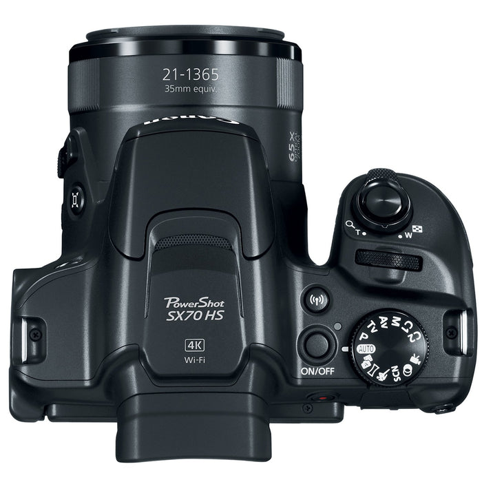 Canon PowerShot SX70 HS 20.3MP 65x Optical Zoom 4K Digital Camera 3071C001 Pro Bundle