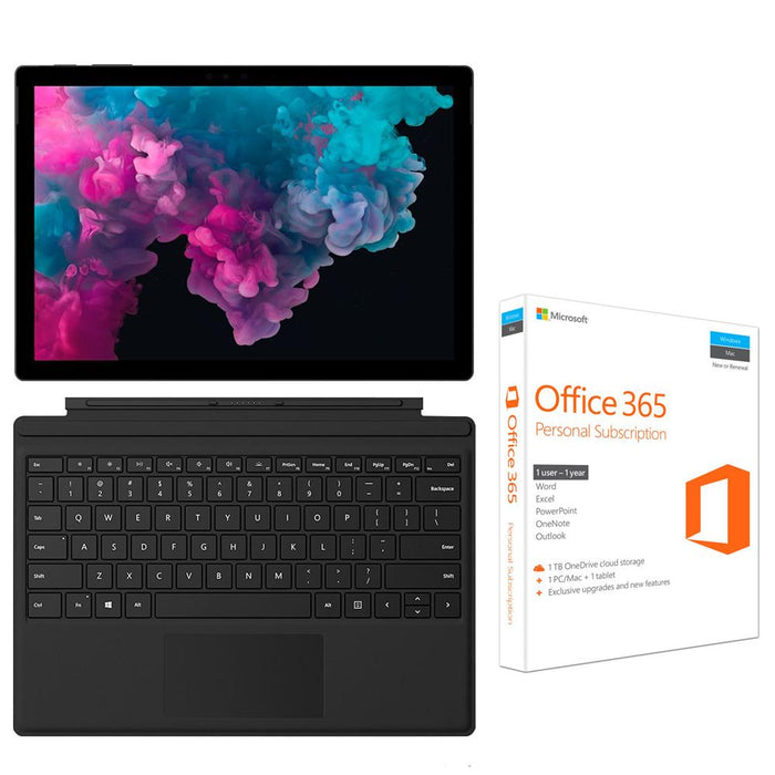 Microsoft Surface Pro 6 i5 8GB/256GB Tablet & Surface Keyboard+ Microsoft Office Bundle