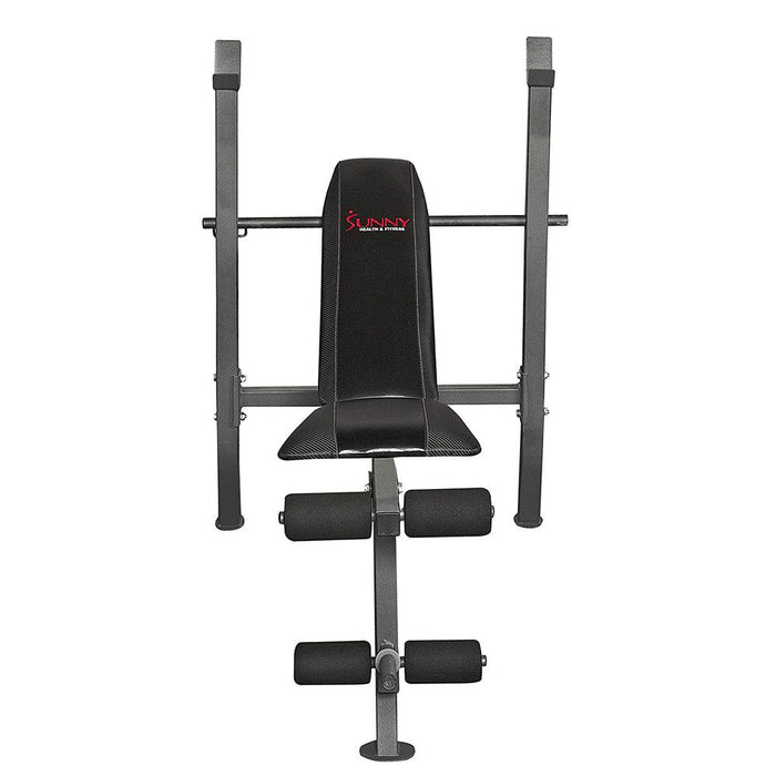 Sunny Health and Fitness Adjustable Weight Bench with Leg Extension [Decline/Flat/Incline] - SF-BH6811