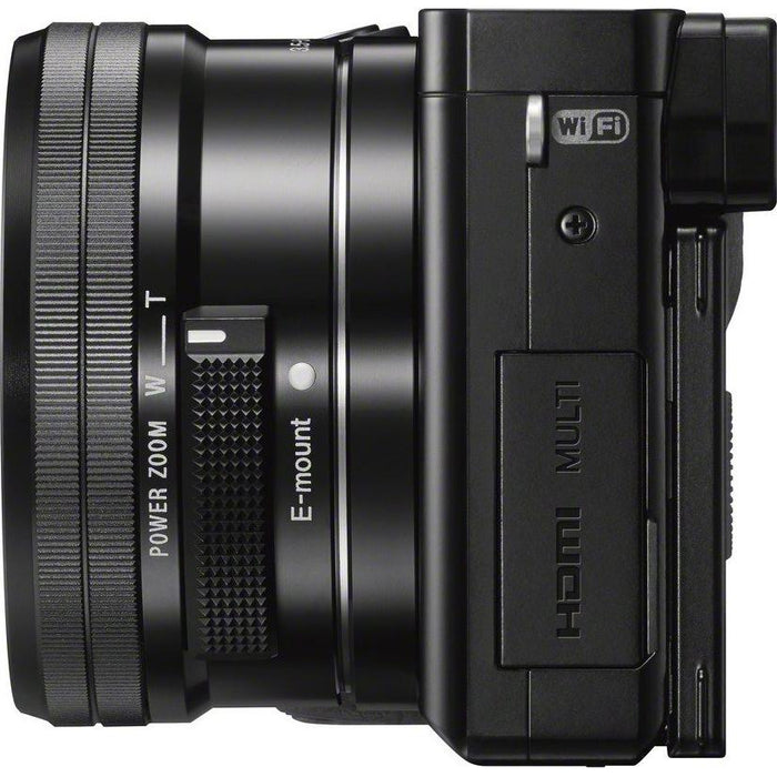 Sony a6000 Alpha Mirrorless Digital Camera 2 Lens Kit 16-50mm & 55-210mm 128GB Bundle