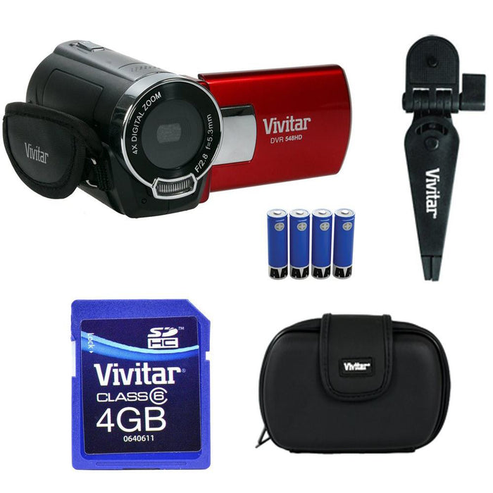 Vivitar Digital Video Camera Accessory Kit (DVR548-RED/KIT-AMX)