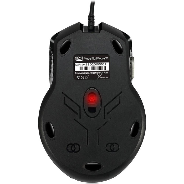 Adesso Multi-Color 6-Button Gaming Mouse - iMouse X1