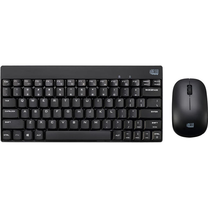Adesso WKB-1100CB Wireless Spill Resistant Mini Keyboard & Mouse Combo