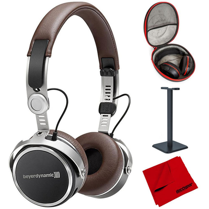 BeyerDynamic Aventho Wireless Bluetooth Headphones Brown (717851) + Case Bundle