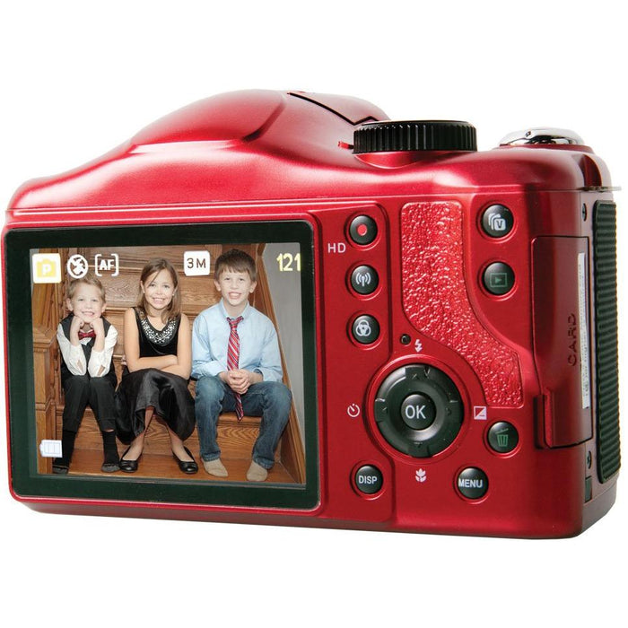 Polaroid IE6035W 18.1 MP 60x Opt Zoom Camera with Built-In Wi-Fi, Red