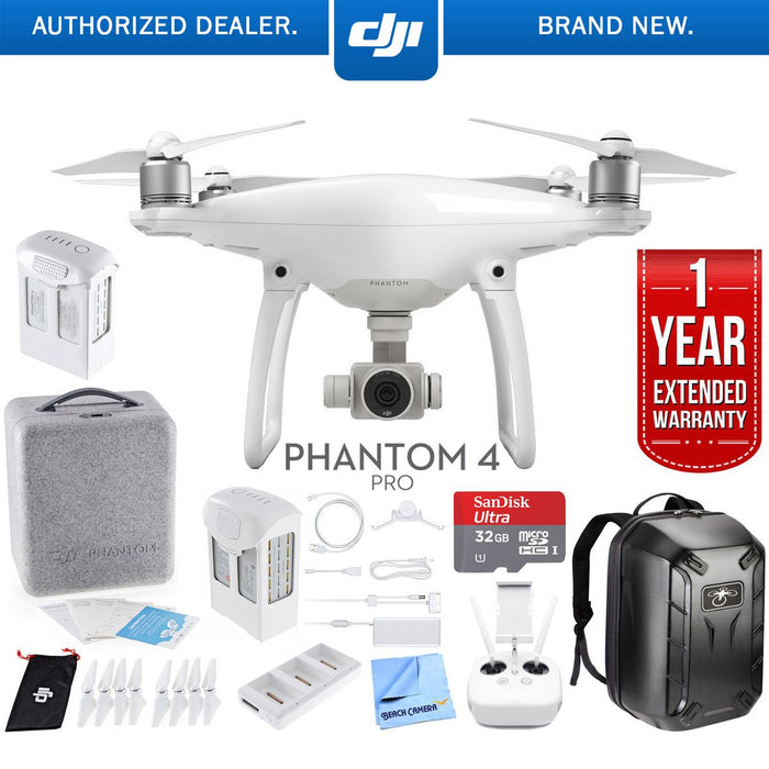 DJI Phantom 4 Pro Quadcopter Drone - CP.PT.000488 with Ultimate Bundle