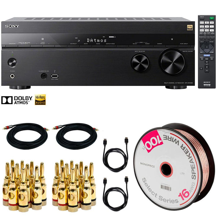 Sony STRDN1080 7.2 Channel Dolby Atmos Home Theater AV Receiver + Audio Cable Kit