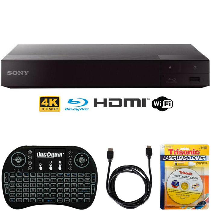 Sony BDP-S6700 4K Upscaling 3D Streaming Blu-ray Disc Player + Accessories Bundle