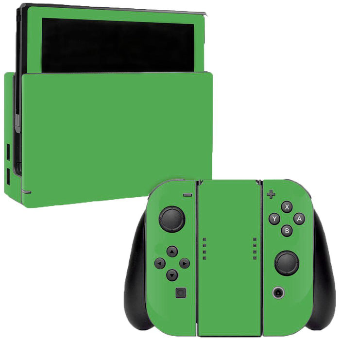 Nintendo Switch 32GB Gray Joy-Con & Hard Shell Carrying Case + Lime Skin Bundle