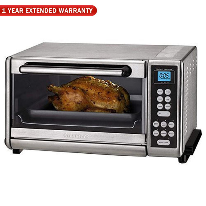 Cuisinart Toaster Oven Broiler Brushed Stainless (Refurbished) with 1 Year Extended Warran