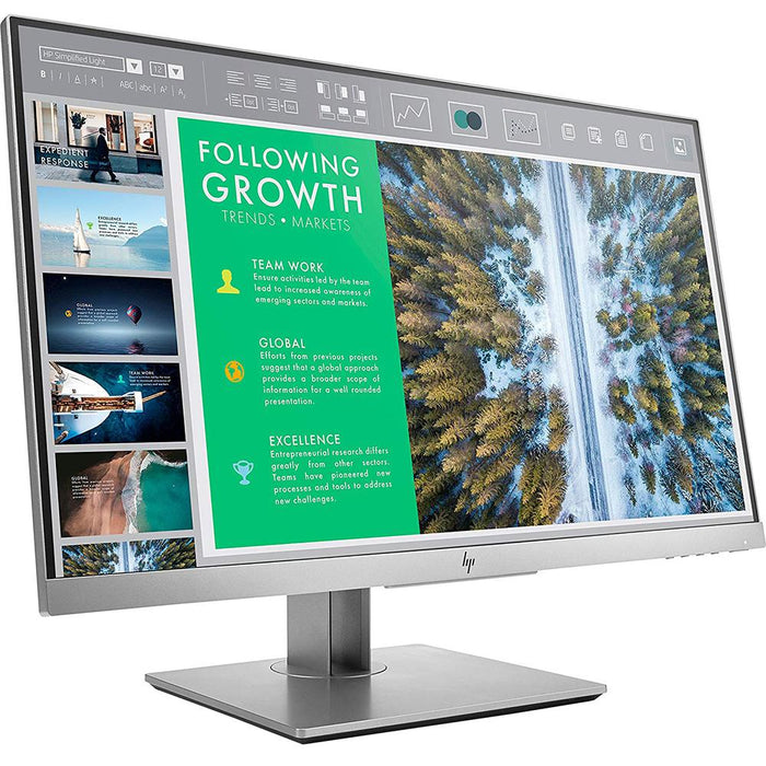 Hewlett Packard EliteDisplay 23.8-Inch Screen LED-Lit Monitor Silver (1FH47A8#ABA) - Open Box
