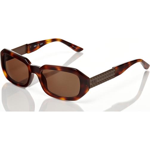 Sonia Rykiel Sunglasses Diamond Cut Design Frame with Brown Lens