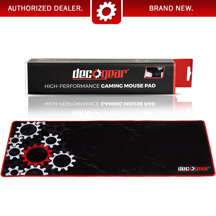 Deco Gear Large Extended Pro Gaming Mouse Pad Water Resistant Non-Slip (12" x 32")