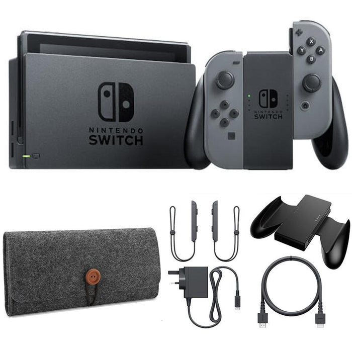 Nintendo Nintendo Switch Gray Joy Con with Lightweight Protective Sleeve - E2NTHACSKAAAA