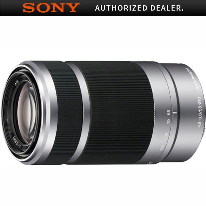 Sony SEL55210 - 55-210mm Zoom E-Mount Lens (Silver)