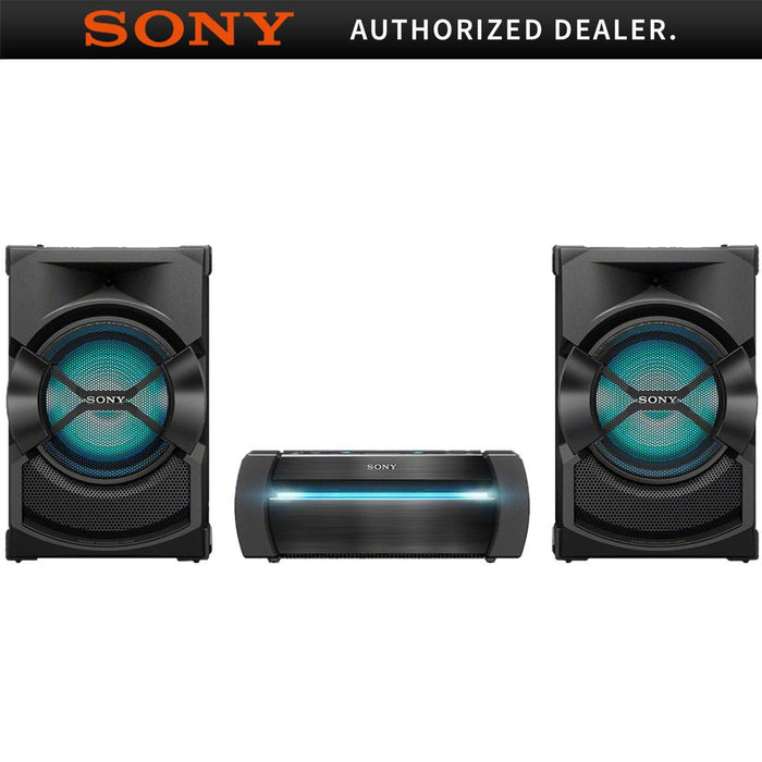 Sony SHAKEX10 High Powered, 3-box, DJ & Light Effects, Bluetooth Audio System