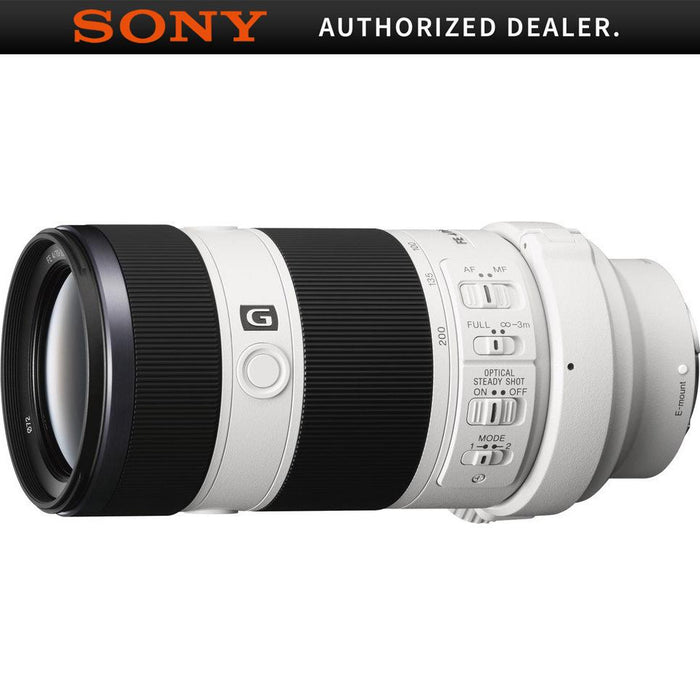 Sony 70-200mm Full Frame F4 G OIS Interchangeable E-Mount Lens for Sony Alpha Cameras