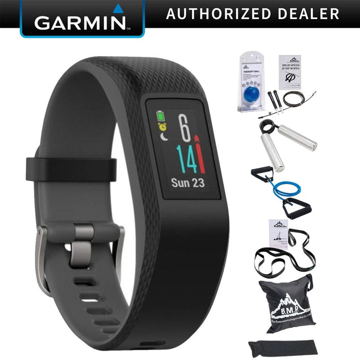 Garmin Vivosport Smart Activity Tracker + GPS (Slate, S/M) + 7Pcs Fitness Kit