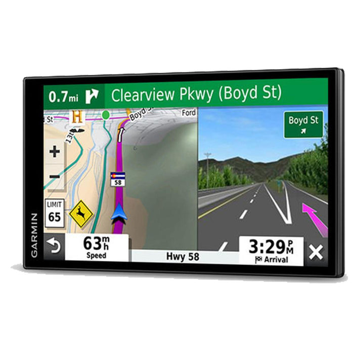 Garmin DriveSmart 65 & Traffic 6.95" Display GPS Navigator with 7" EVA Case Bundle
