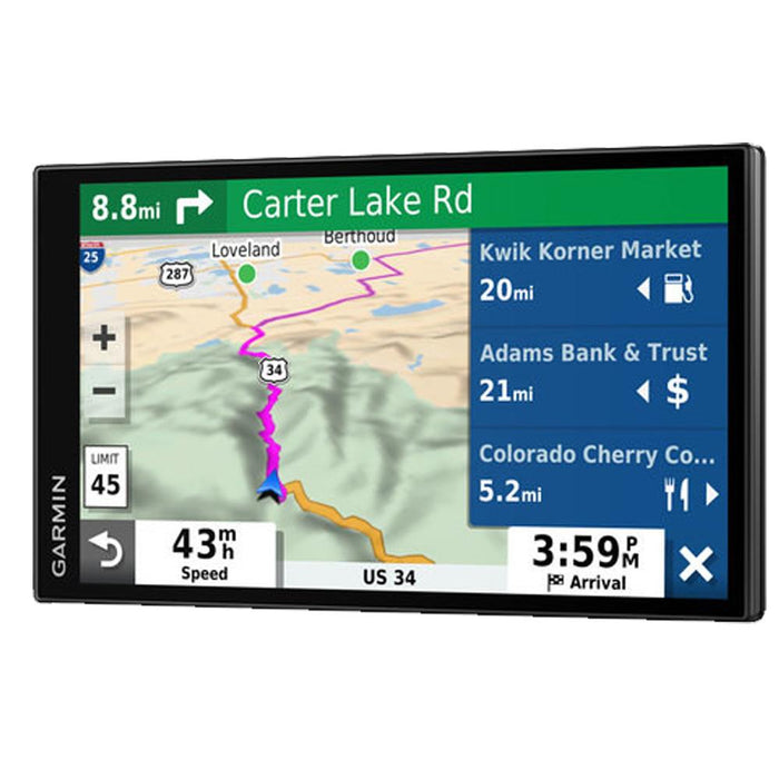 Garmin DriveSmart 65 & Traffic 6.95" Display GPS Navigator with Case and Mount Bundle