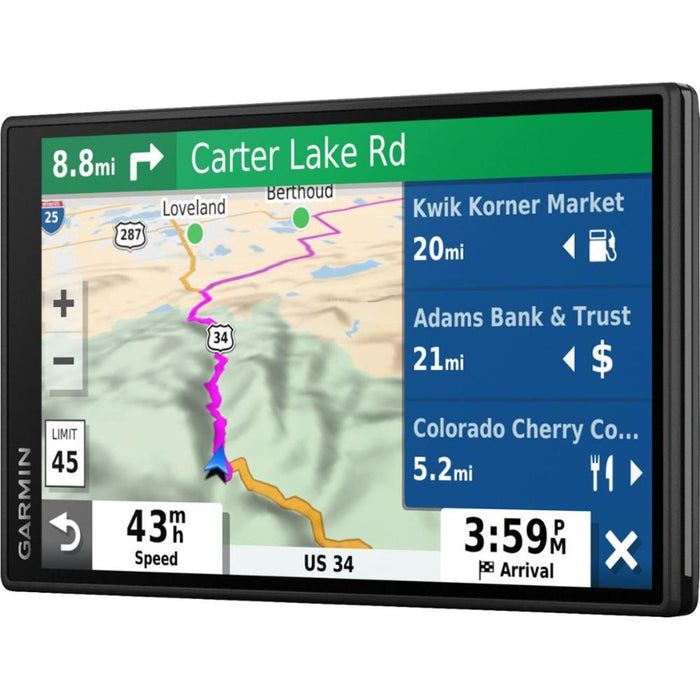 Garmin DriveSmart 55 & Traffic 5.5" Display GPS Navigator with Case and Mount Bundle