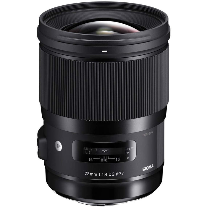 Sigma 28mm f/1.4 DG HSM Art Lens Wide Angle Prime For Nikon DSLR Camera Mount 441955