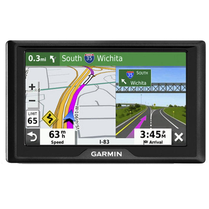 Garmin Drive 52 5" GPS Navigator with Traffic Alerts & 4 Port USB/DC Car Charger Bundle