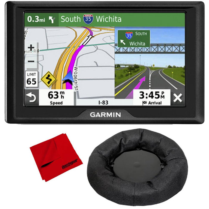 Garmin Drive 52 5" GPS Navigator with Traffic Alerts & Weighted GPS Dash Mount + More