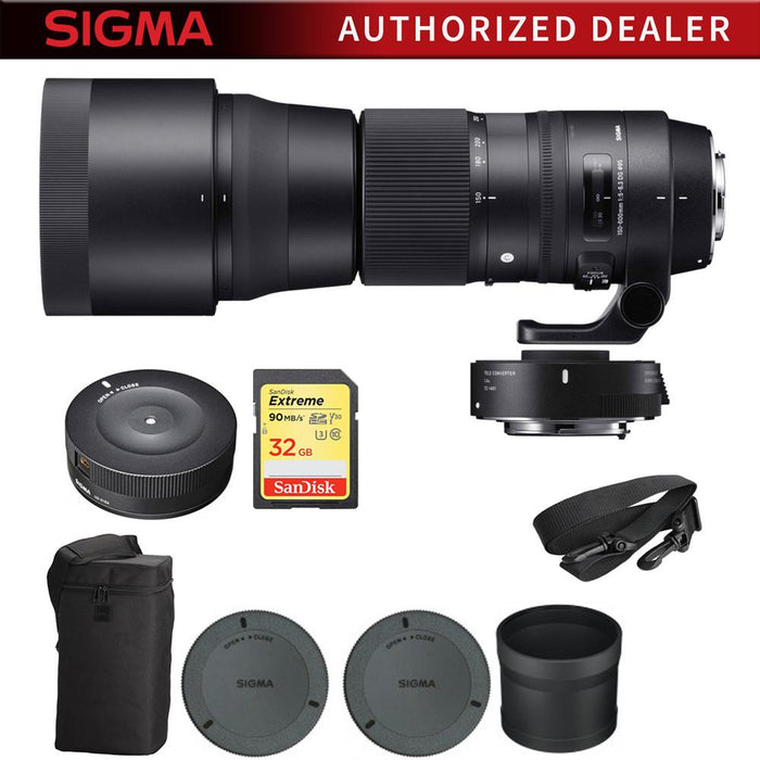 Sigma 150-600mm F5-6.3 Contemporary Lens & Teleconverter for Canon w/ Dock Kit