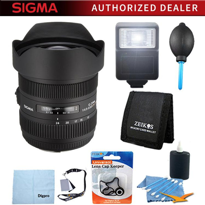 Sigma AF 12-24mm F4.5-5.6 II DG HSM for Canon EOS DSLRs - Pro Lens Kit