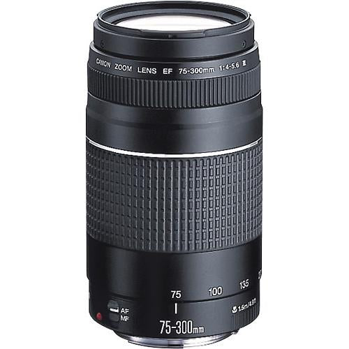 Canon T7i EOS Rebel DSLR Camera Video Creator Kit w/ 18-55mm & 75-300mm 2 Lens Bundle