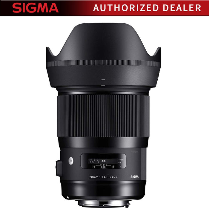 Sigma 28mm f/1.4 DG HSM Art Lens Wide Angle Prime For Nikon DSLR Camera Mount 441955