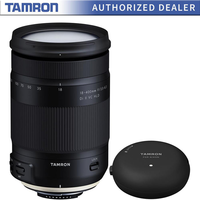 Tamron 18-400mm f/3.5-6.3 Di II VC HLD Zoom Lens for Nikon Mount+TAP-In Console