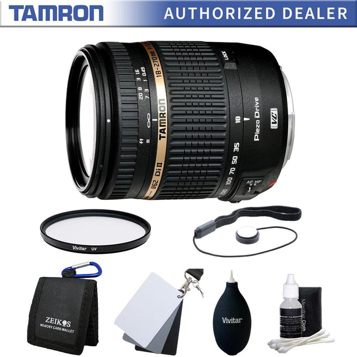 Tamron 18-270mm f/3.5-6.3 Di II VC PZD Aspherical Lens Kit f/ Canon DSLR
