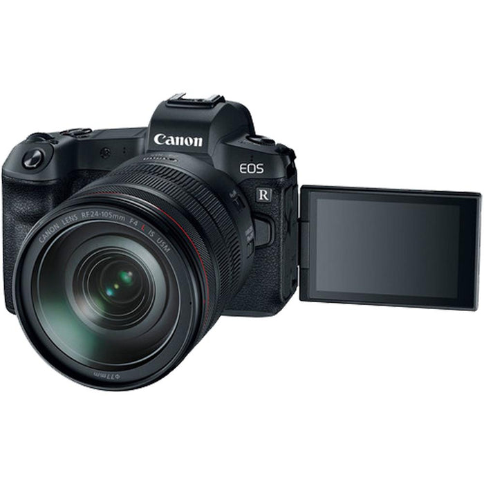 Canon EOS R Full-Frame Mirrorless Camera + RF 24-105mm F4 USM Lens VEO 2 Tripod Bundle