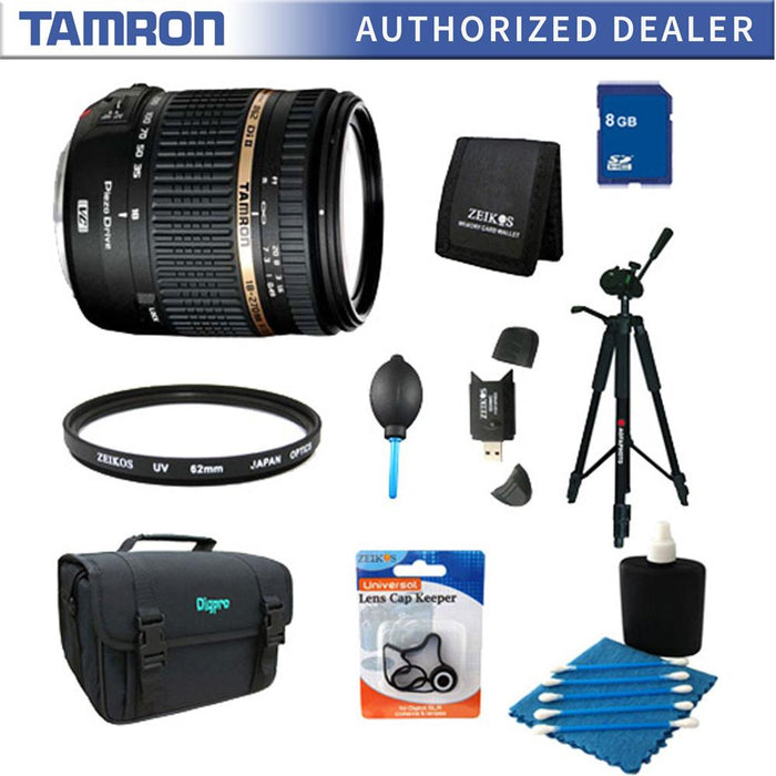 Tamron 18-270mm f/3.5-6.3 Di II VC PZD IF Lens Pro Kit for Nikon AF w/Built in Motor