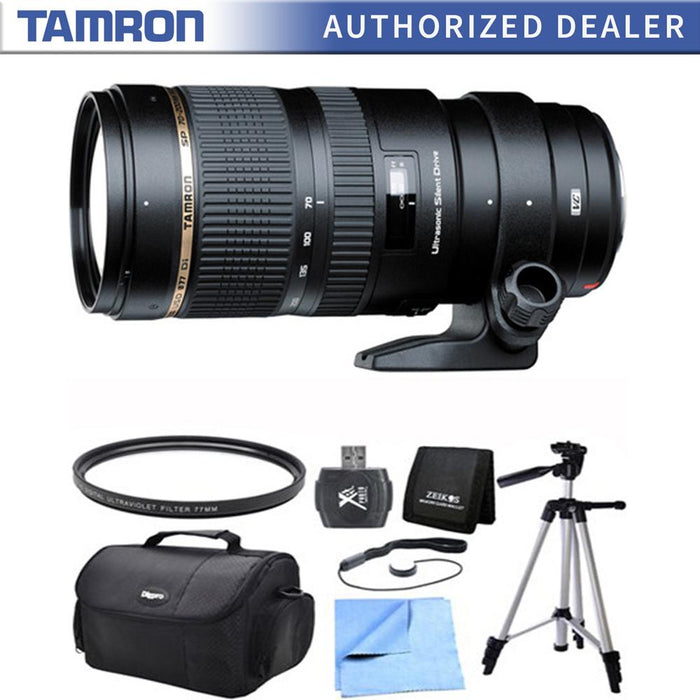 Tamron SP 70-200mm F/2.8 DI VC USD Telephoto Zoom Lens For Nikon Exclusive Pro Kit