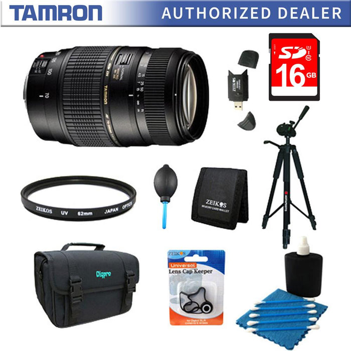 Tamron 70-300mm f/4-5.6 DI LD Macro Lens Pro Kit f/ Nikon AF w/ Built-in Motor