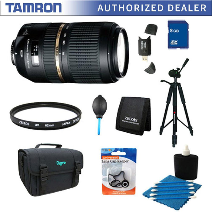 Tamron AF 70-300mm f/4.0-5.6 SP Di VC USD XLD Lens Pro Kit for Canon EOS