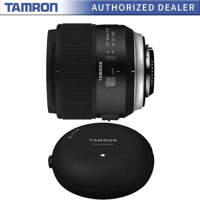 Tamron SP 35mm f/1.8 Di VC USD Lens and TAP-In-Console for Nikon Mount Cameras