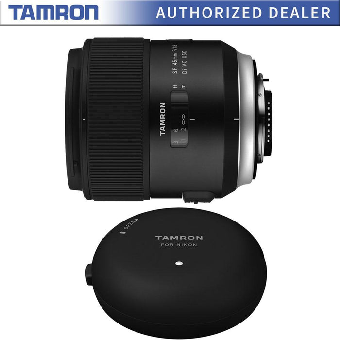 Tamron SP 45mm f/1.8 Di VC USD Lens and TAP-In-Console for Sony Mount Cameras