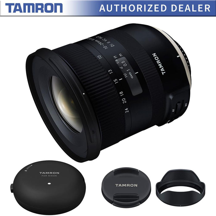 Tamron 10-24mm F/3.5-4.5 Di II VC HLD Lens B023 For Nikon with Lens Accessory