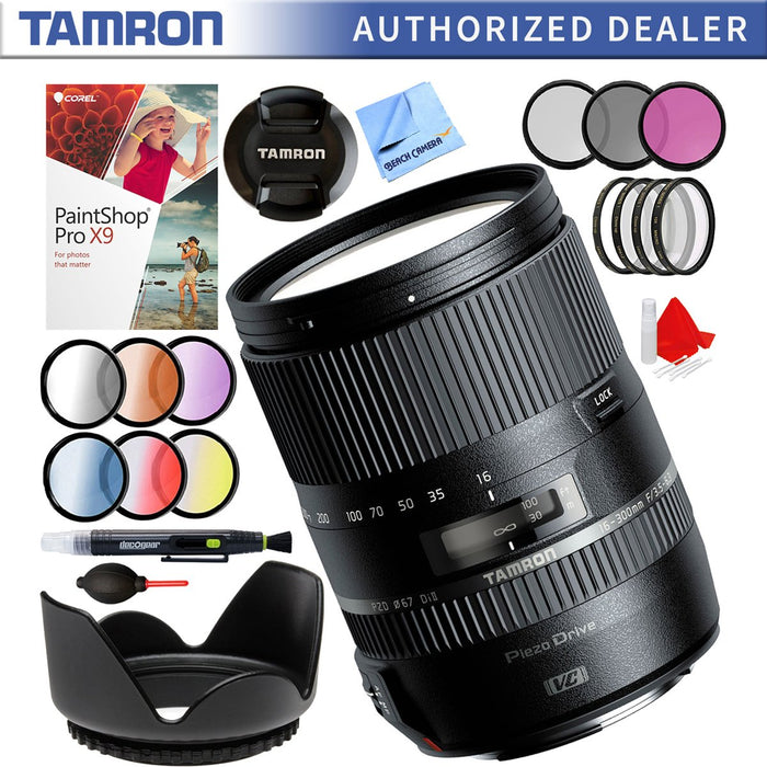 Tamron 16-300mm f/3.5-6.3 Di II VC PZD MACRO Lens for Canon EF-S + 67mm Kit