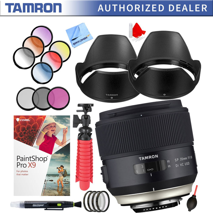 Tamron SP 35mm f/1.8 Di VC USD Lens for Nikon Mount + 67mm Filter Sets Kit