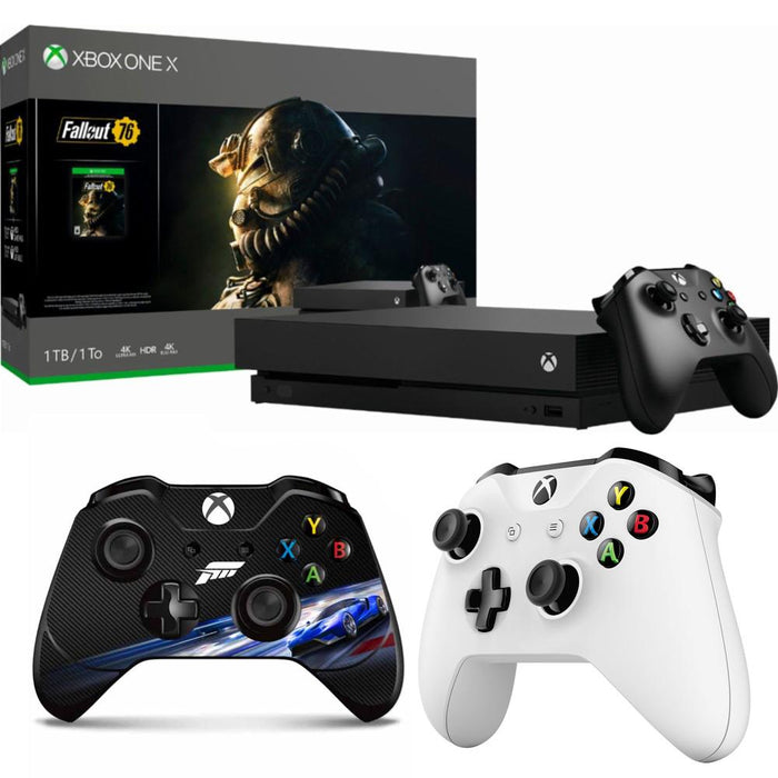 Microsoft Xbox One X 1 TB Fallout 76 with Wireless Controller & Controller Skin Bundle