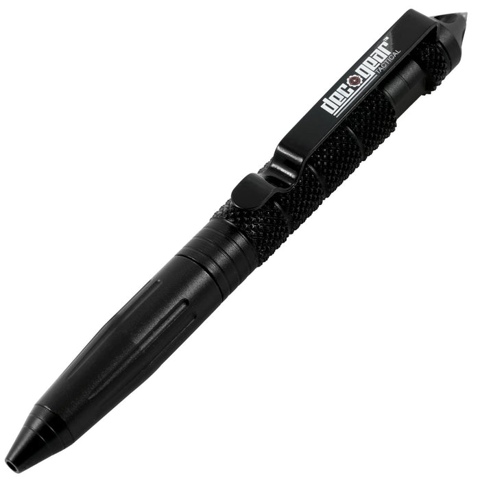 Deco Gear FPT100BK Tactical Flashlight and Tactical Pen Set with Water/Shockproof Case