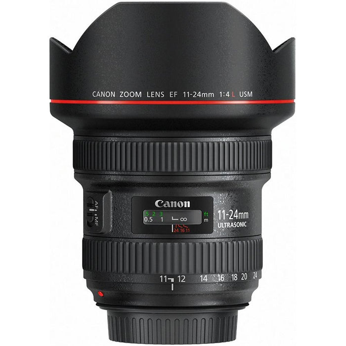 Canon EF 11-24mm F/4L USM Ultra-Wide Angle Zoom Lens w/ 128GB Accessory Bundle