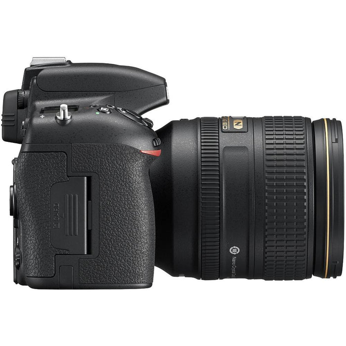 Nikon D750 DSLR Camera w/ 24-120mm VR Lens Pro Memory Triple Battery Recording Bundle